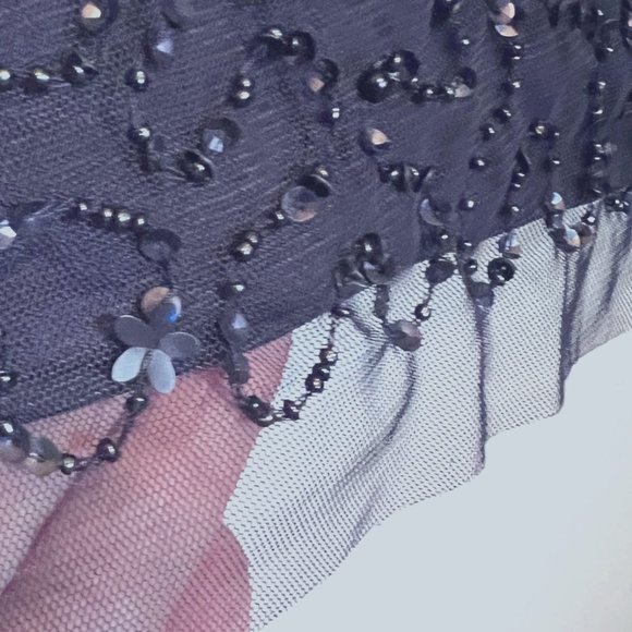 Adrianna Papell Navy Sequin Dress - Picture 8 of 16